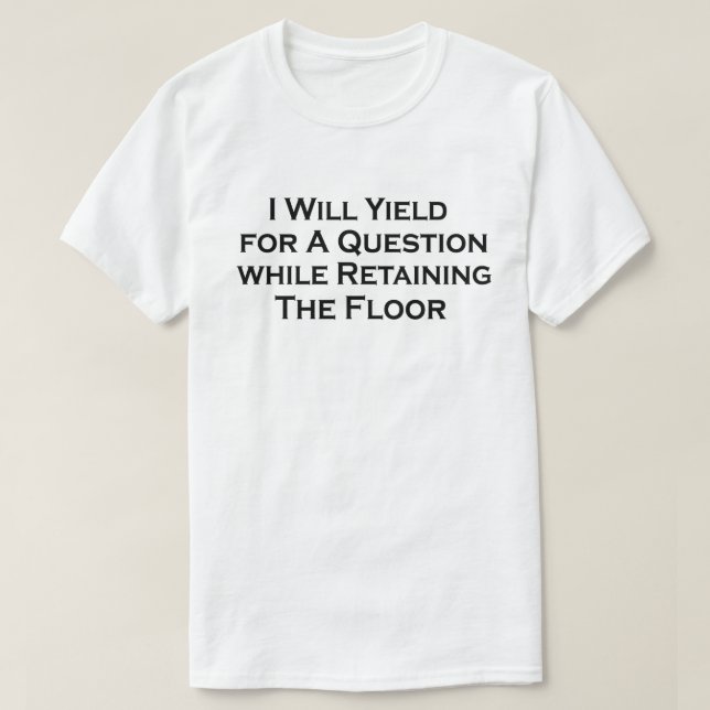 T-shirt Drôle Devis Débat Public Parler Argument Logique (Design devant)