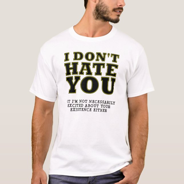 T-shirt drôle d'existence sans enthousiasme (Devant)