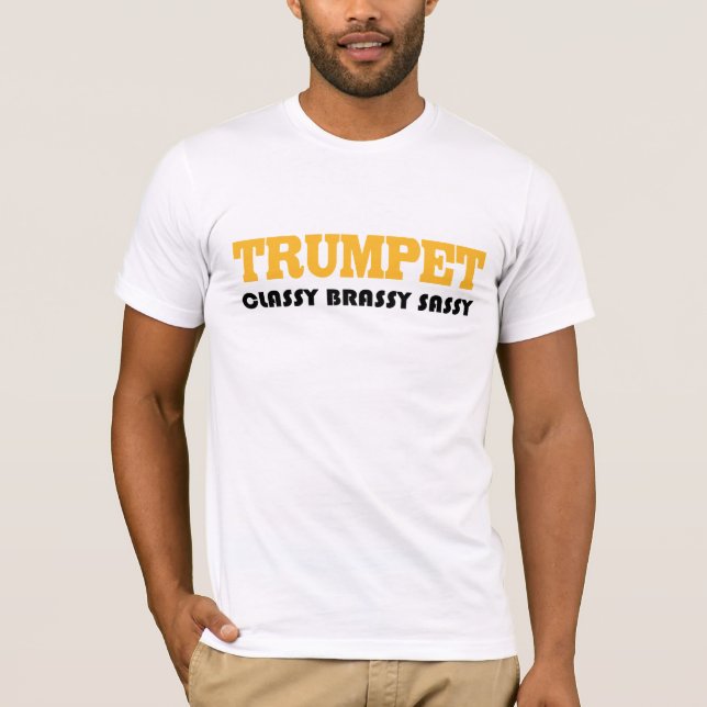 T-shirt drôle d'humour de trompette (Devant)