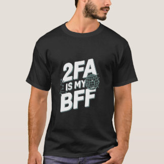 T-shirt Drôle d'ingénieur réseau de cybersécurité - 2FA es