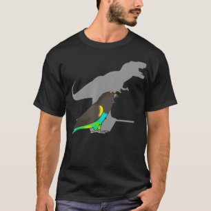 T-shirt Drôle Dinosaur Parrot T-rex Meyers Parrot Birb