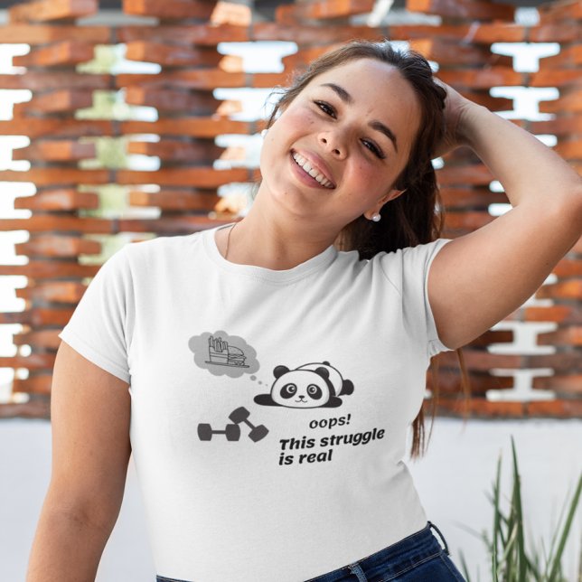 T-shirt drôle dire que la lutte est réelle (Créateur téléchargé)