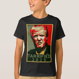T-shirt Drôle Dire Tarrified Tarrified Funny Politique H
