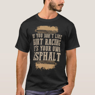 T-shirt Drôle Dirt Track Racing Speedway Mème Modifié Dern