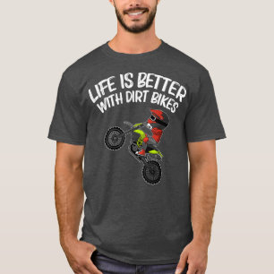 T-shirt Drôle Dirt Vélo Cadeau Hommes Femmes Motocross R
