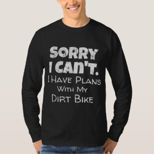 T-shirt Drôle Dirt Vélo Devis Motocross Racing Motorcycle