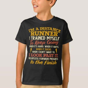 T-shirt Drôle Distance Runner Citation Athlete Running