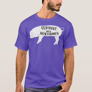 T-shirt Drôle Dit Cochon Fermier Animal