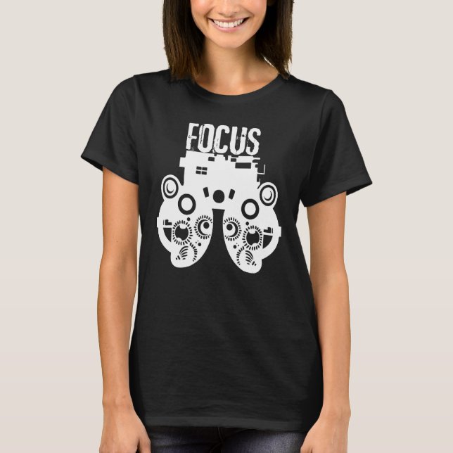 T-shirt Drôle Docteur Oeil Optométriste Dire - Vision Scie (Devant)