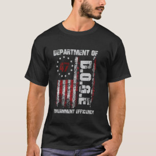 T-shirt Drôle DOGE Département De L'Efficacité Gouvernemen