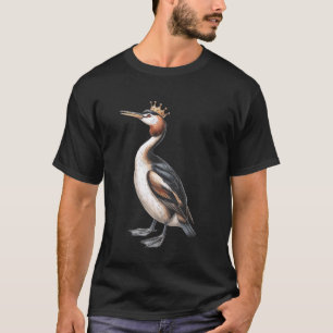 T-shirt Drôle d'oiseau Grèbe élégant Graphique pour ornith
