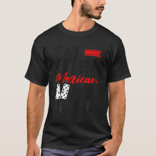 T-shirt Drôle Dominos de train mexicain jeu T Chemise
