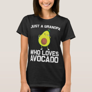 T-shirt Drôle Don Avocado Pour Grand-Père Papa Desser Sain