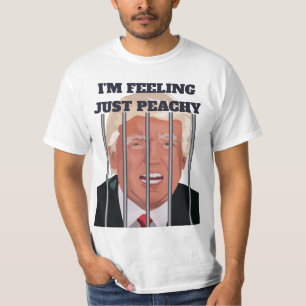 T-shirt Drôle Donald Trump dans un humour de paix en priso