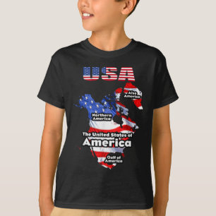 T-shirt Drôle Donald Trump Drapeau Américain Canada Groenl