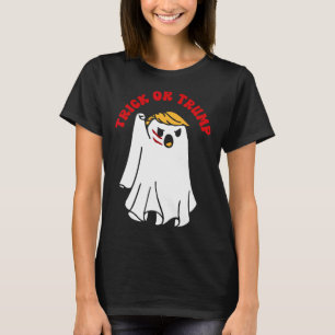T-shirt Drôle Donald Trump Ghost Fight Fist Trick Ou Trump