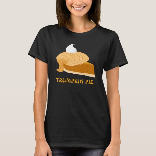 T-shirt Drôle Donald Trump Trumpkin Pie (Devant)