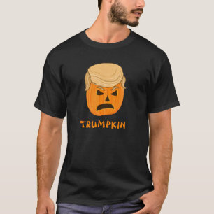 T-shirt Drôle Donald Trumpkin Citrouille Jack-o-lantern