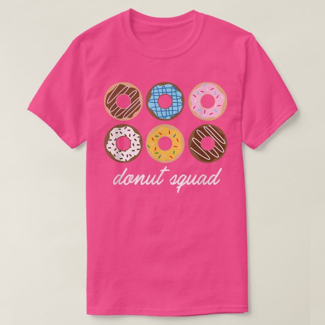 T-shirt Drôle Donut, Donut Squad Mignonne Cadeau  (Design devant)