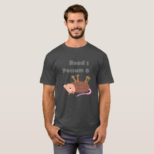 T-shirt drôle d'opossum d'animal tué sur une route