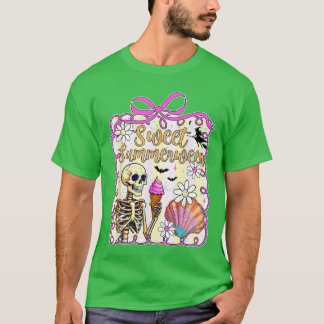 T-shirt Drôle Doux Summerween Mignon Épouvantable Été Hall