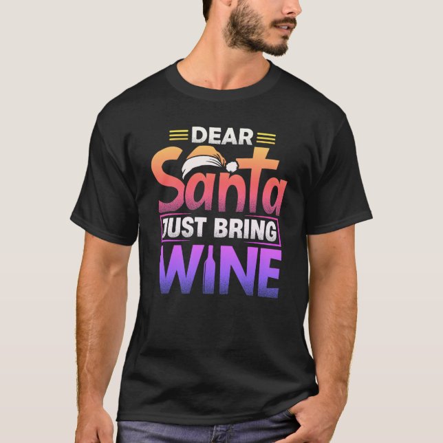 T-shirt Drôle doy vin amoureux's Christmas tee (Devant)