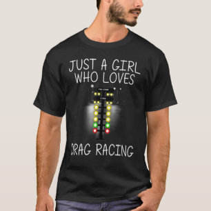 T-shirt Drôle Drag Racing Pour Filles Kid Drag Racer Drift