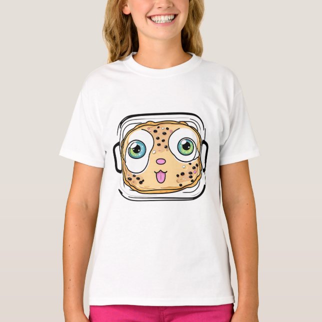 T-shirt Drôle Drôle Caricature Écouter De La Musique Parto (Devant)