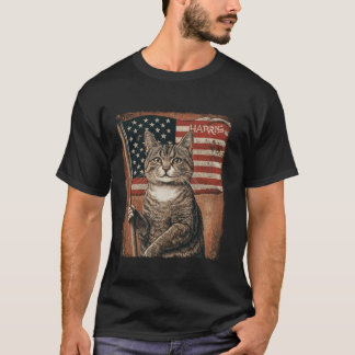 T-shirt Drôle Drôle Chat Dames Sans Enfant Pour Harris 202