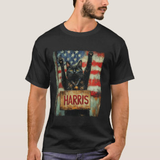 T-shirt Drôle Drôle Chat Dames Sans Enfant Pour Harris 202