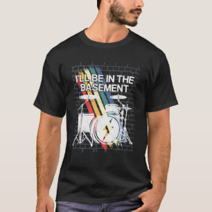 T-shirt Drôle Drummer Art Pour Hommes Femmes Drum Set Dru