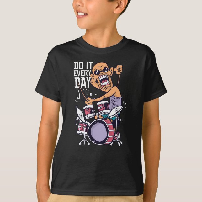T-shirt Drôle Drummer Drums Cadeau (Devant)