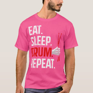 T-shirt Drôle Drumming Art Pour Hommes Femmes Drumline Dru