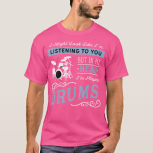T-shirt Drôle Drumming Cool Drum Shirt Drummer Musicien