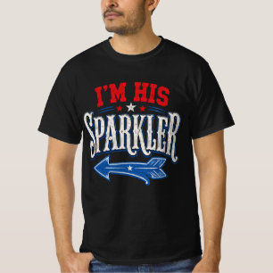 T-shirt Drôle du 4 juillet USA Je suis son pétard 