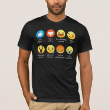 T-shirt drôle du football d'amour d'émoticône