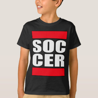 T-shirt drôle du football de garçons