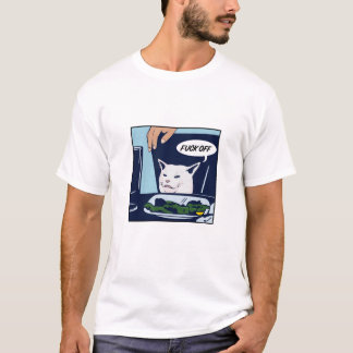T-shirt drôle du mème du chat Smudge