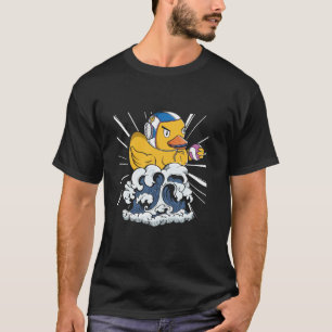 T-shirt Drôle Duck Water Polo Joueur Nager Nager Eau