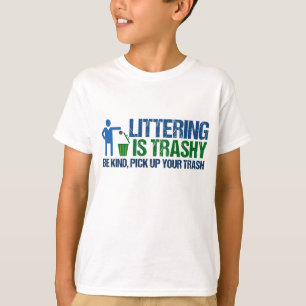 T-shirt Drôle Écologiste Lecture Est Trashy Pun Kids