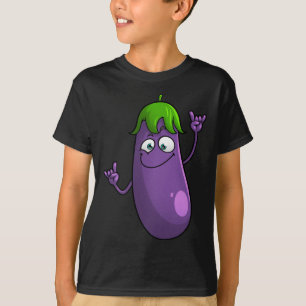 T-shirt Drôle Eggplant Designs Pour Hommes Femmes Fruit Ve