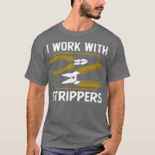 T-shirt Drôle Electricien Art Pour Hommes Papa Electroniqu