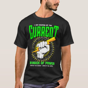 T-shirt Drôle Electricien Cadeau Electrique Ingénieur Line