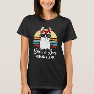 T-shirt Drôle Elle est une mauvaise Memaw Lama T Maman Ma