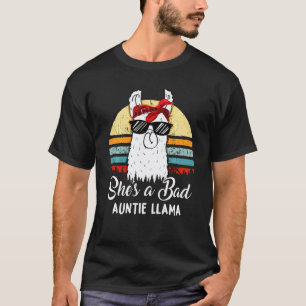 T-shirt drôle Elle est une mauvaise Tante Lama Tsh