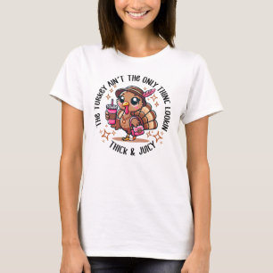 T-shirt Drôle épais et juteux Thanksgiving Turquie
