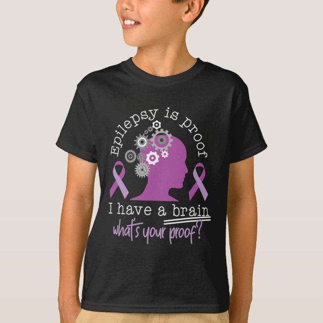 T-shirt Drôle Epilepsie Conscience Est Preuve J'Ai Un Cerv (Devant)