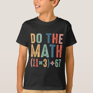 T-shirt Drôle équation mathématique scolaire 100 jours Fai