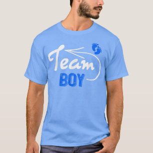T-shirt Drôle Equipe de Révélation de genre Garçon Bleu Gr