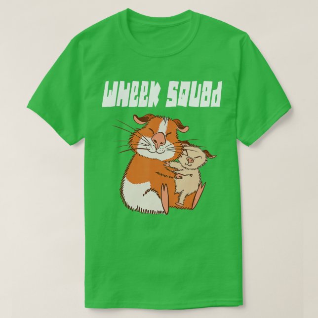 T-shirt Drôle Equipe de Wheek-Guinée Pig (Design devant)
